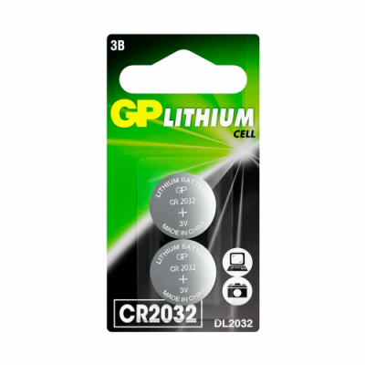 GP батарейка литиевая GP CR2032-2CR2 2шт 17041